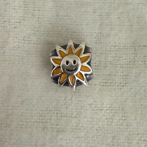Authentic Pandora Sun Yellow Sterling Silver Bead Charms